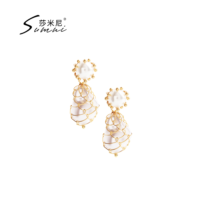 sumni欧美风18K包金女通勤时尚