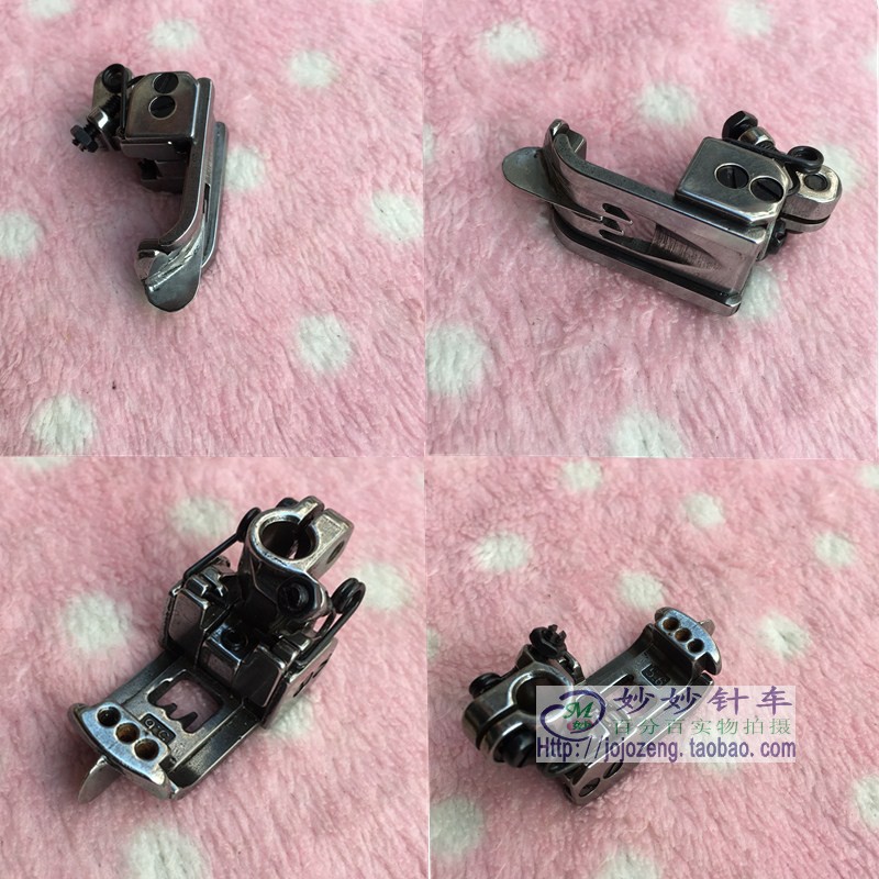 焊接中分傍位圆头固定三针压脚