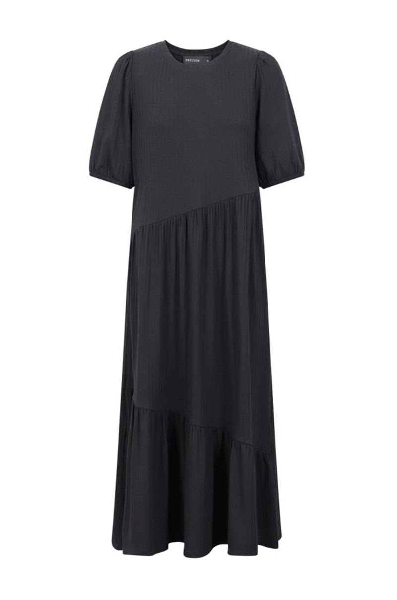 欧美H型粘胶纯色简约拼接