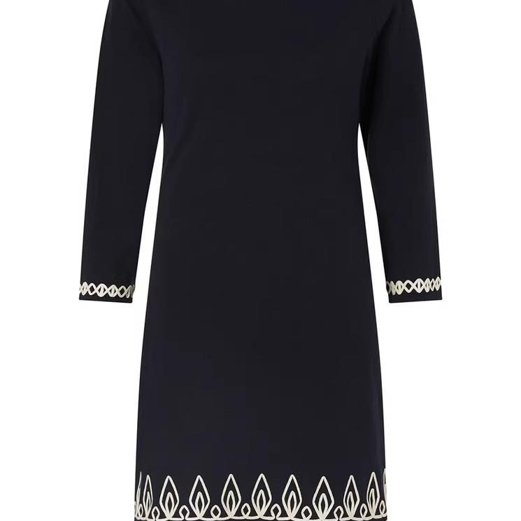 长袖刺绣修身显瘦圆领Monsoon