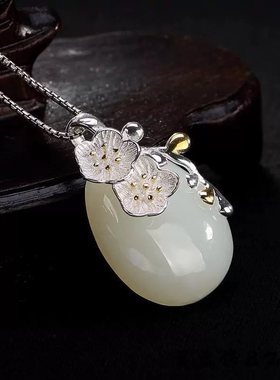 樱花项链女水滴形猫眼石吊坠简约小清新ins心短款锁骨链