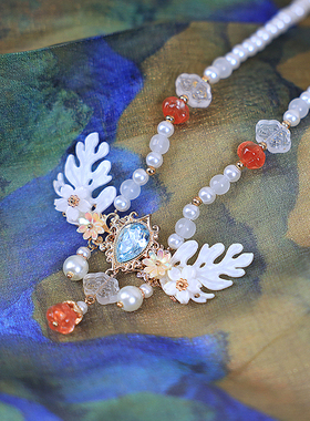 其他琉璃金属绢纱女国风璎珞发夹