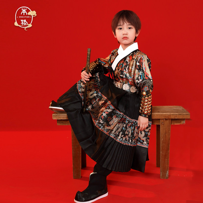本格出品四季男女织金飞鱼服贴里