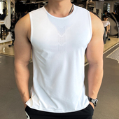 夏季 速干背心跑步训练上衣服男 运动健身无袖 新款 男士