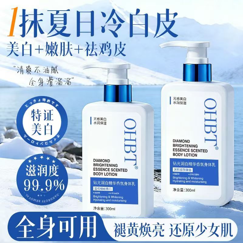 OHBT美白身体乳烟酰胺美白补水图片
