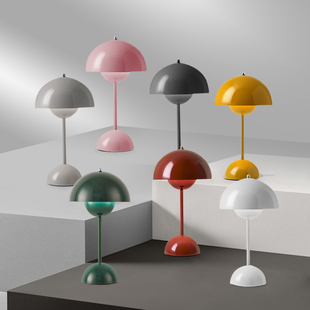 花苞灯卧室床头灯结婚陪嫁装 饰台灯气氛灯北欧书桌房间蘑菇灯479U