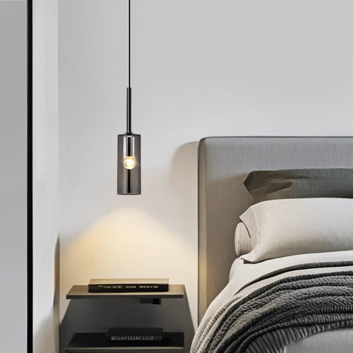 床头灯现代简约客厅背景墙灯具玄关过道饭厅小吊灯卧室吊线 线灯P
