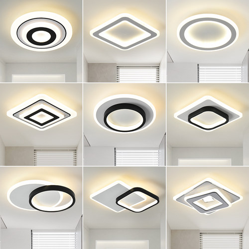 走道灯走廊灯具现代简约入户玄关阳台灯北欧轻奢LED吸顶灯125U