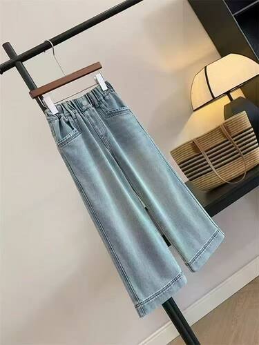 120码简单款牛仔直筒裤