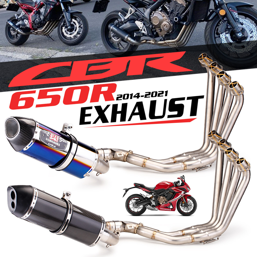 适用机车CBR650R改装排气不锈钢前段CBR650F全段排气 2014-2019款