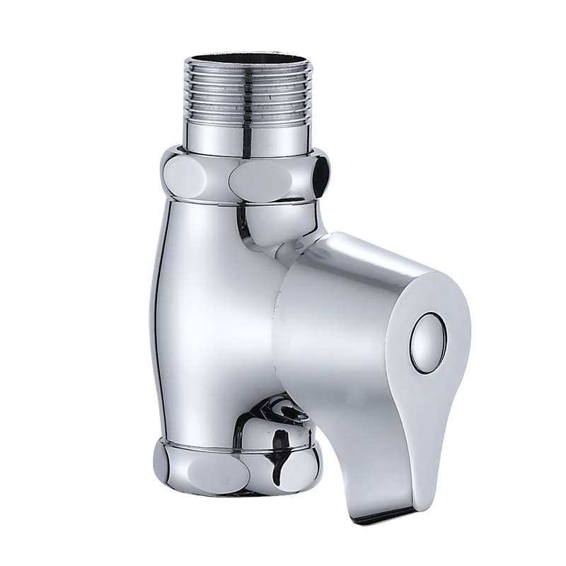 全铜蹲便器冲水阀手按式 快开大便冲洗阀门开关 卫生间便池冲水阀