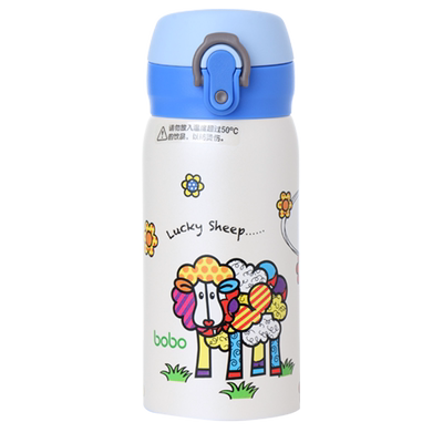 bobo儿童直饮保温水杯316不锈钢吸管杯婴幼儿上学家用水杯专用