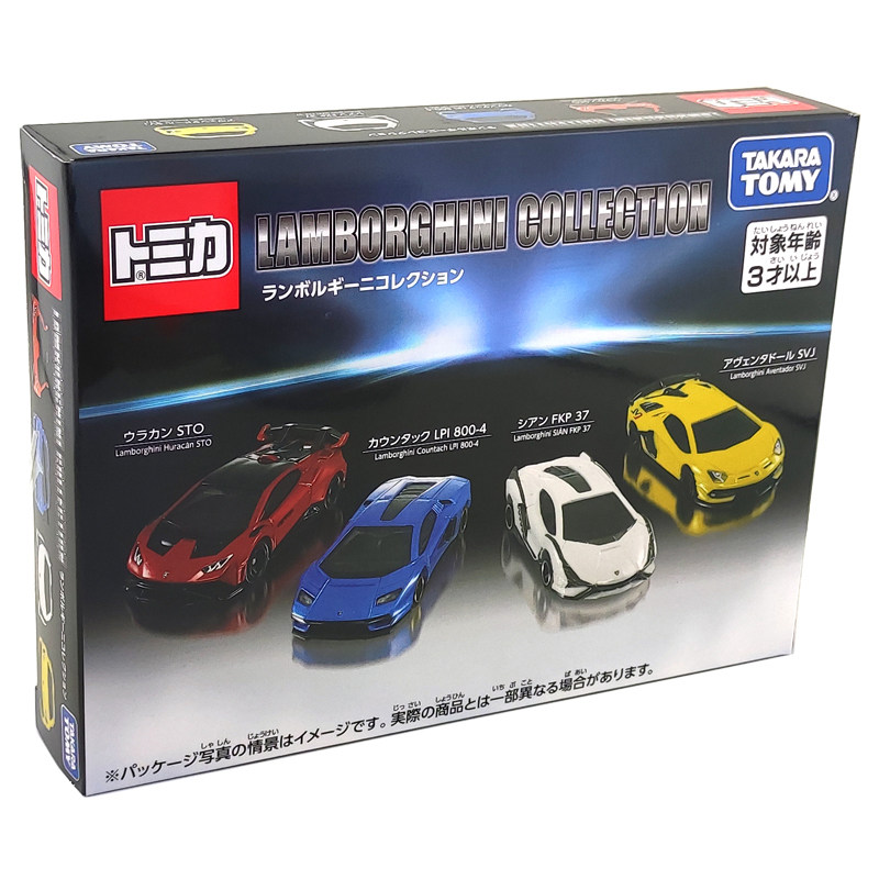 TOMY多美卡合金车模型LAMBORGHINI套组936503兰博基尼收藏玩具