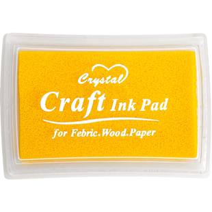 手指画金色彩色印泥书画专用书法木头质篆刻硬盖印章手帐账海绵小号多白黑红蓝绿黄紫粉色手掌指纹印尼印台