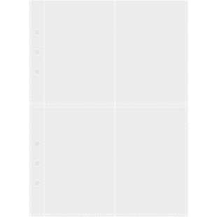 a5卡册内页4四宫格九9透明加厚活页小马宝莉的小卡片包收纳藏集册本追明星专辑3三寸拍立得照相片专用6六孔a4