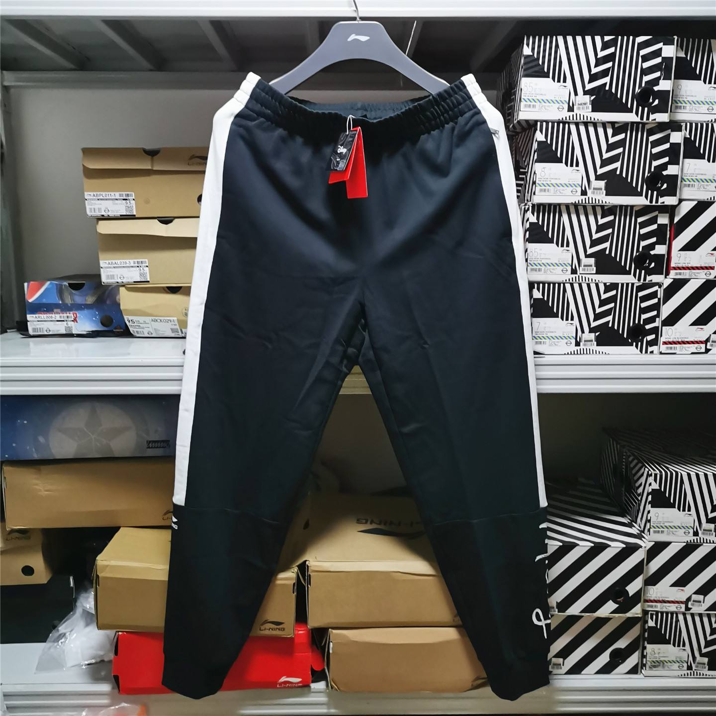 2折正品李宁迪士尼联名新款米奇运动卫收裤脚卫裤AKLQ595吊牌299