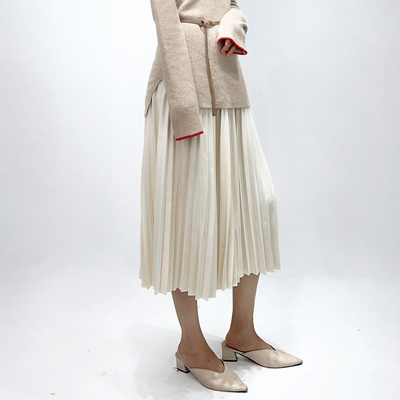 季候风夏季新款通勤百搭百褶裙