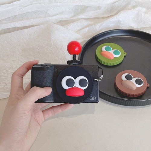 适用Ricoh/理光GR III硅胶镜头盖保护GR3卡通可爱GR2通用GR1配件
