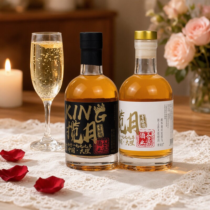 云南特产大理青梅酒苍源揽月梅子酒发酵酒低度女士甜酒高颜值果酒