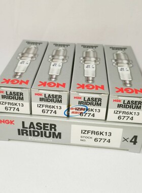 NGK铱铂金火花塞 IZFR6K13 6774 4支装适用于飞度/锋范/思迪/理念