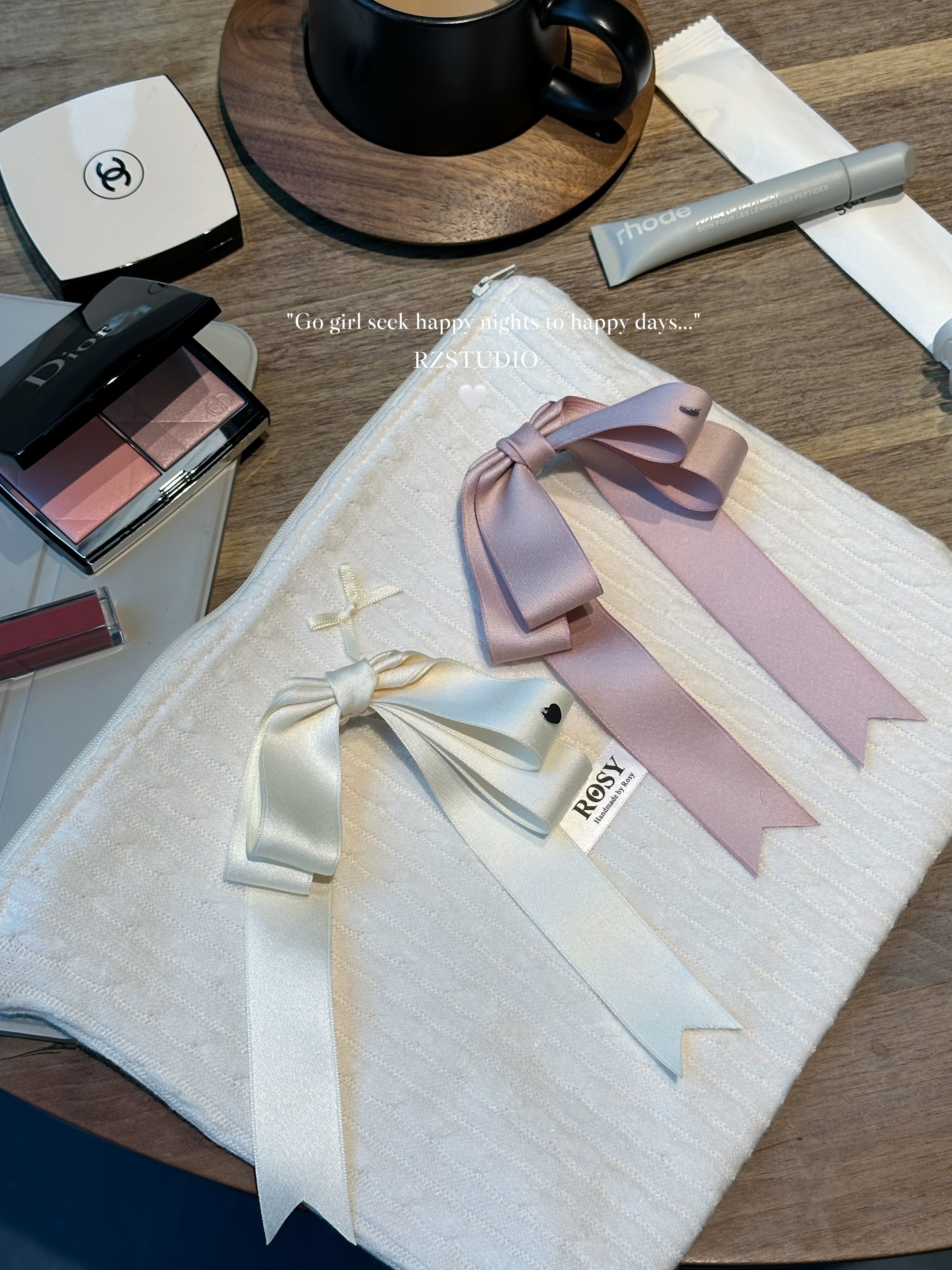 RZSTUDIO“vanilla girly”垂耳兔蝴蝶结发夹  少女丝带鸭嘴夹,饰品/流行首饰/时尚饰品新,发饰,淘宝优惠券,粉丝福利购,淘宝优惠卷