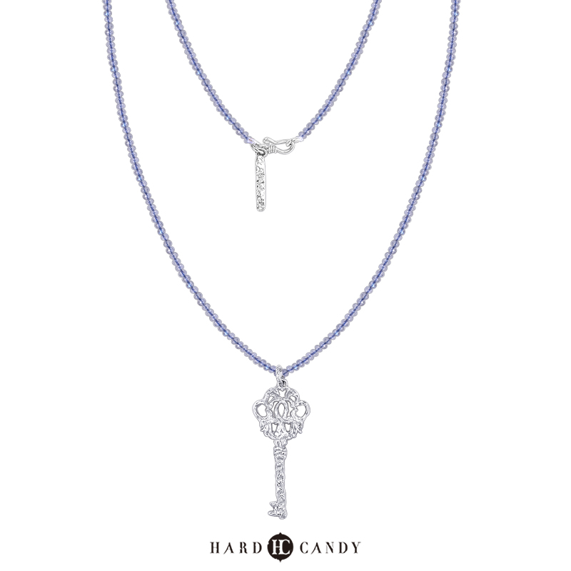 硬糖925银多层设计钥匙项链