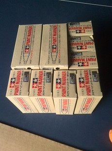 日本Tamiya PAINT MARRER XF-1哑黑色补漆消光笔