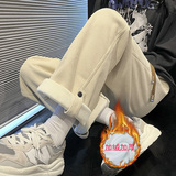 灯芯绒秋冬加绒加厚休闲裤男女拖地裤kk339加绒60控75，男装休闲裤，星座712