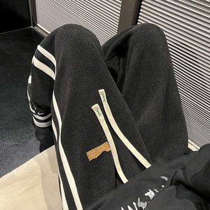 欧棉绒秋冬加绒加厚休闲裤 男女拖地裤 kk338p55加绒60 控 75图片