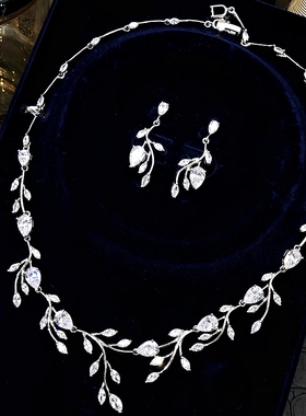 耳环项链套装新娘婚纱晚礼服配饰