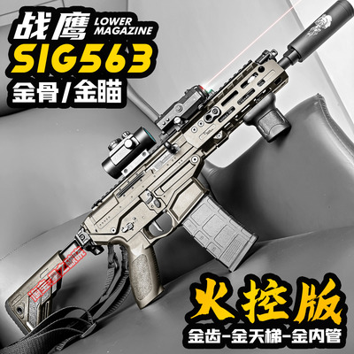 战鹰SIG563火控电动连发玩具枪