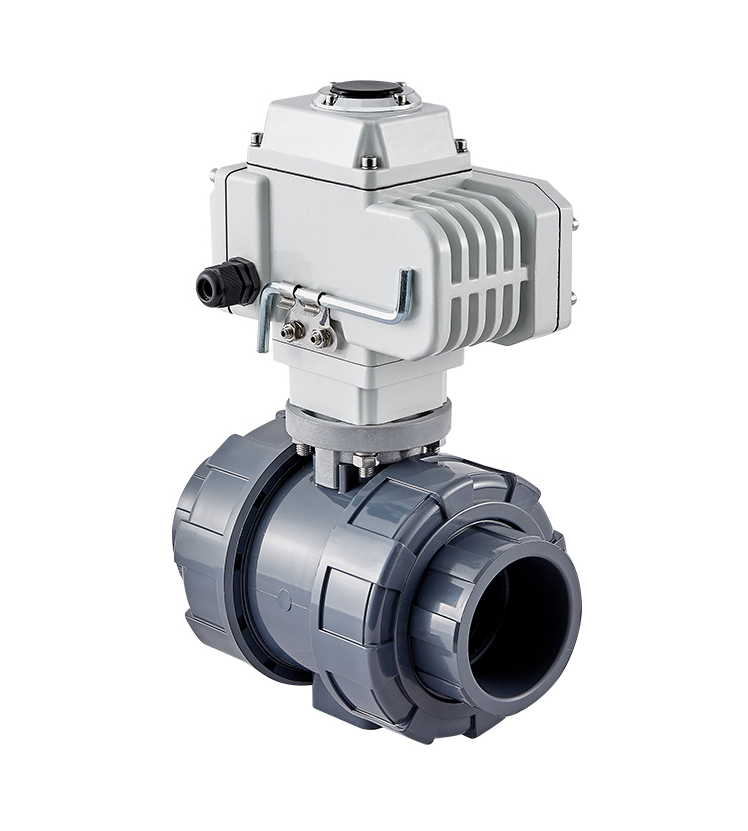 Q911F-10S电动塑料活接UPVC球阀