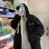 3冬季男士工装棉服外套大码连帽羊羔毛棉袄XZ405-1-Y10，男装棉衣，星座405-1