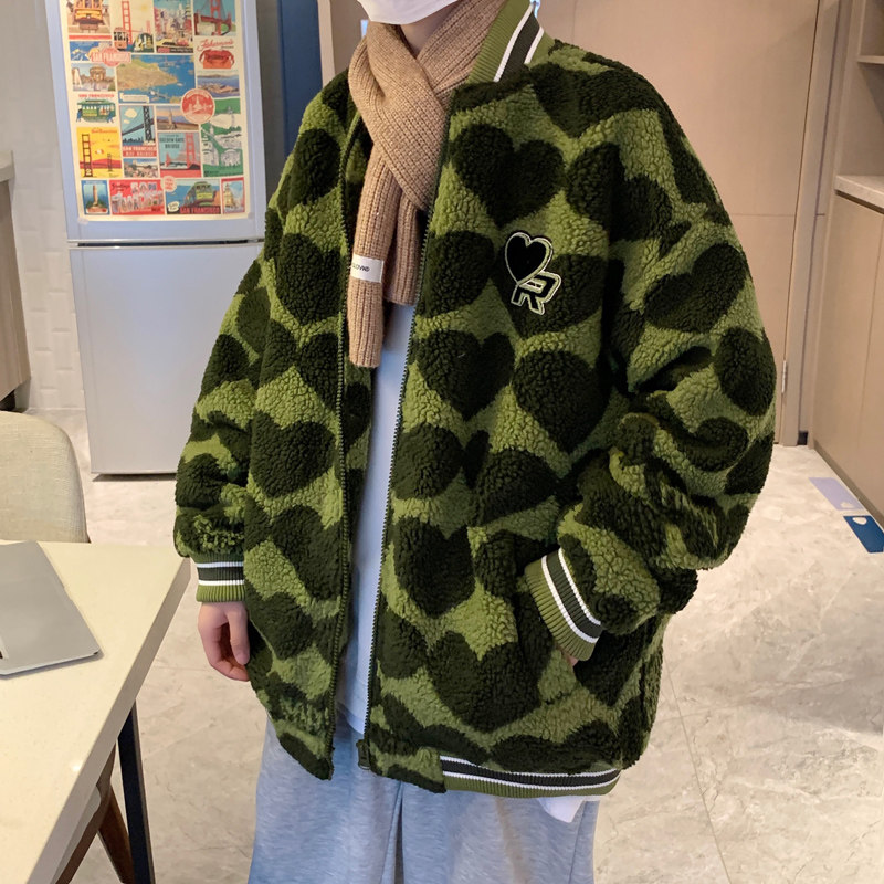 3冬季男士宽松羊羔毛外套加厚加棉棉衣XZ405-1-Y14,男装棉衣,星座405-1