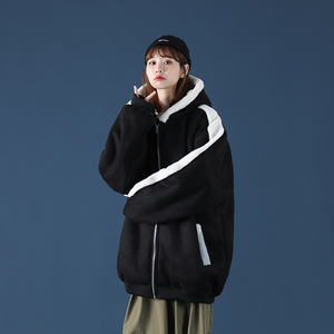 2女装类目冬季保暖羊羔毛外套大码女装棉服XZ405-1-Y06图片