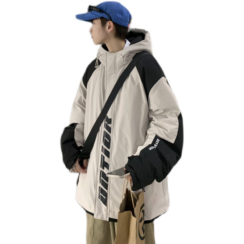 3冬季男士宽松棉衣羽绒棉连帽大码棉袄XZ405-1-Y08,男装棉衣,星座405-1