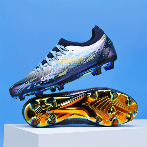 足球鞋男梅西中小学生AG长钉儿童tf碎钉透气训练专用F50短钉比赛