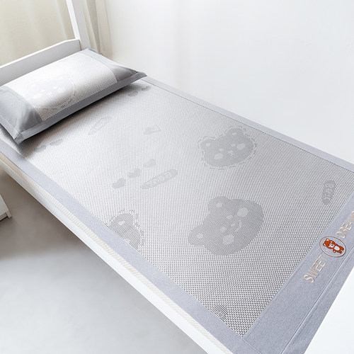 2026新款夏季冰丝凉席单人床学生宿舍可折叠草席藤席上下铺软席子