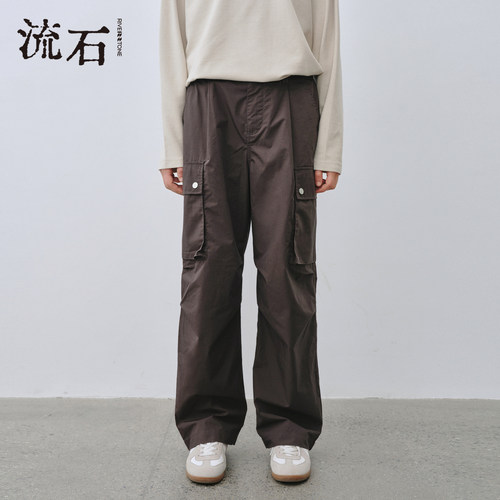 商场同款流石男装户外风工装长裤