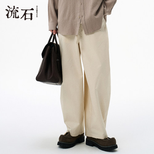 商场同款流石男装宽松纯棉休裤