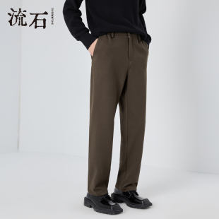 2025年冬季 新款 耐磨直筒裤 百搭时尚 经典 休闲长裤 时尚 流石男装 男士