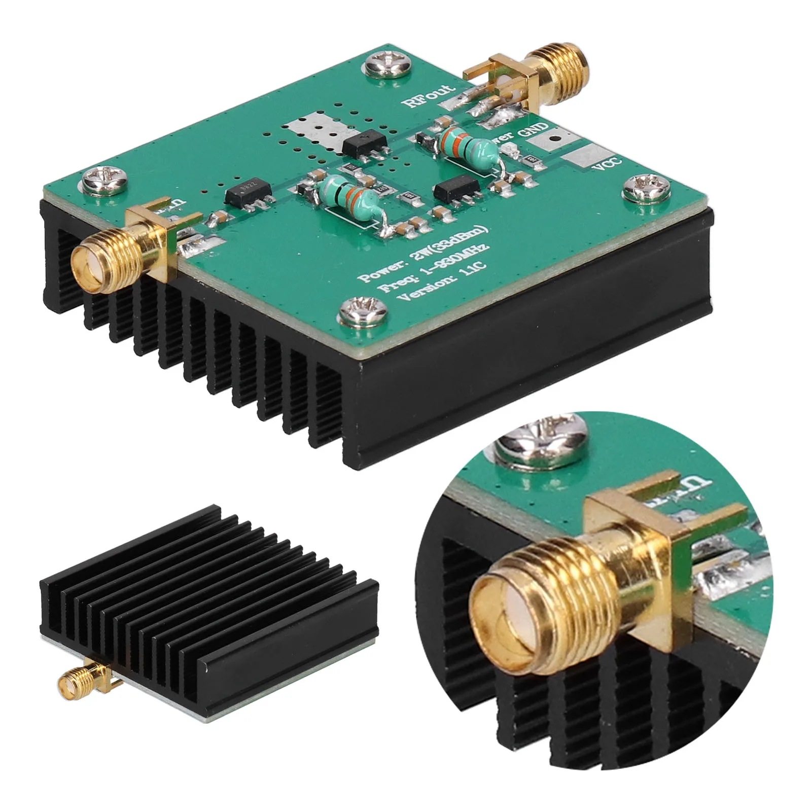 射频 宽带 功放 功率 放大器（1--930MHz，2.0W）现货速发,电子元器件市场,RF模块/射频模块,淘宝优惠券,粉丝福利购,淘宝优惠卷