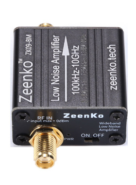 LNA超宽带射频低噪声放大器USB充电100k-10GHz高增益放大器ZK09