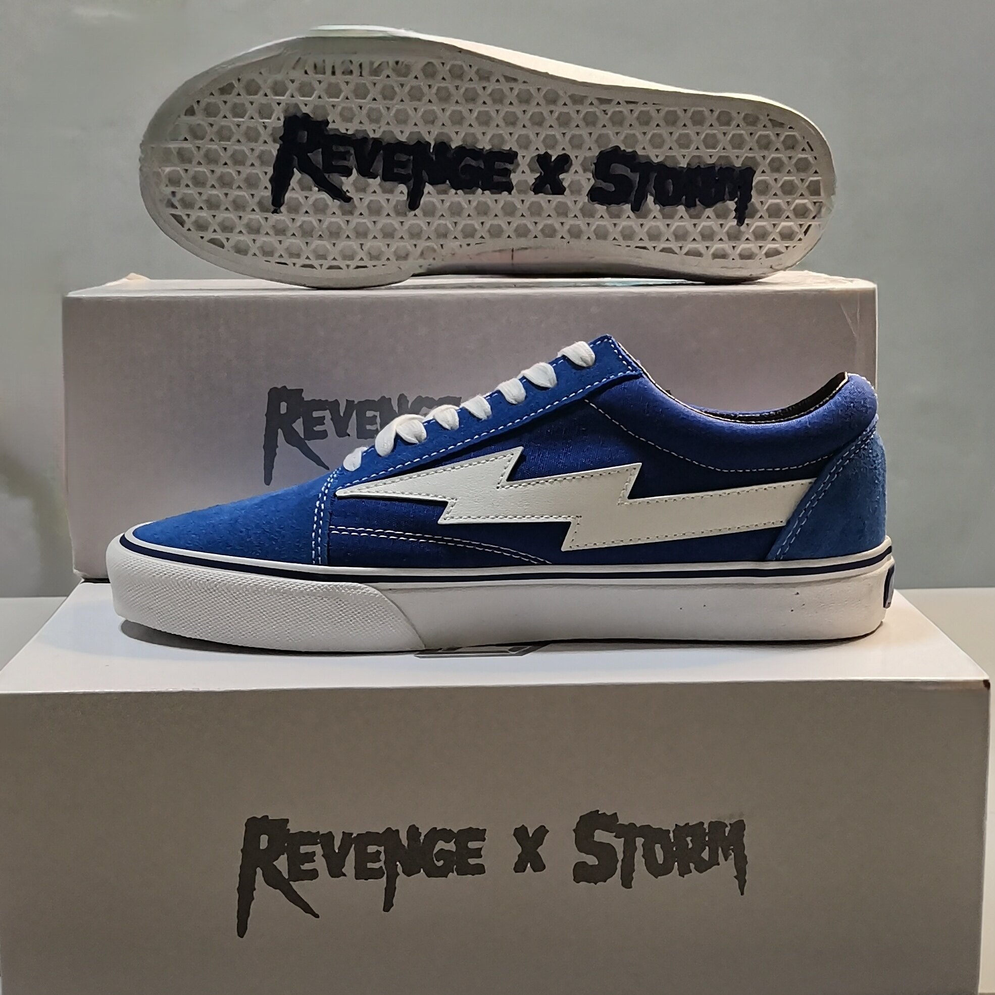 正品经典REVENGE X STORM闪电火焰帆布鞋复仇风暴百搭滑板街舞潮