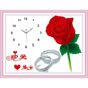 青飞5D真爱永恒十字绣玫瑰花珍爱一生有爱相随玫瑰情人幸福之恋