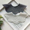 呵儿特宝宝A类纯棉防水围嘴婴儿加宽口水巾0-3岁大披肩围兜Heerte