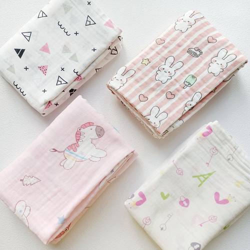 宝宝纯棉纱布产房包单床单襁褓巾