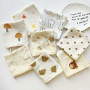 婴儿a类纯棉全棉4/6层邹布纱布手帕宝宝擦口水喂吐奶洗脸洗澡擦汗