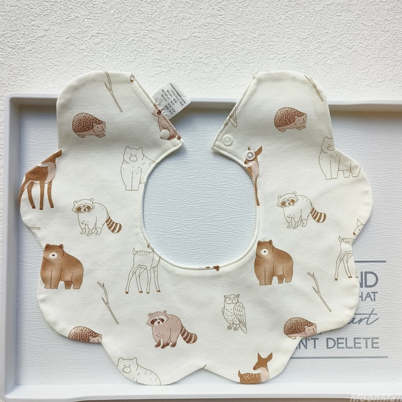 呵儿特加宽加大纯棉防水口水巾