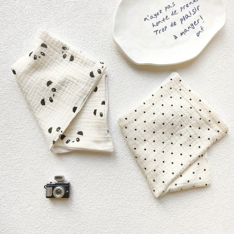 6层纯棉邹布纱布手帕洗脸擦汗巾